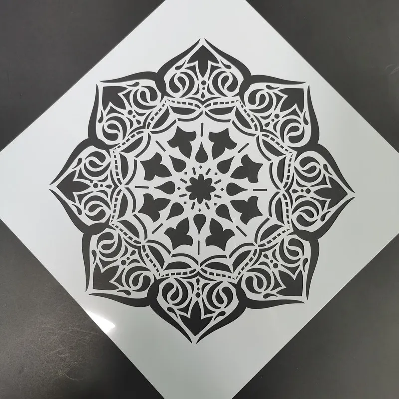 Mandala Painting Stencil Reusable Laser Cut Painting Template Floor Wall Tile Fabric Furniture Stencils