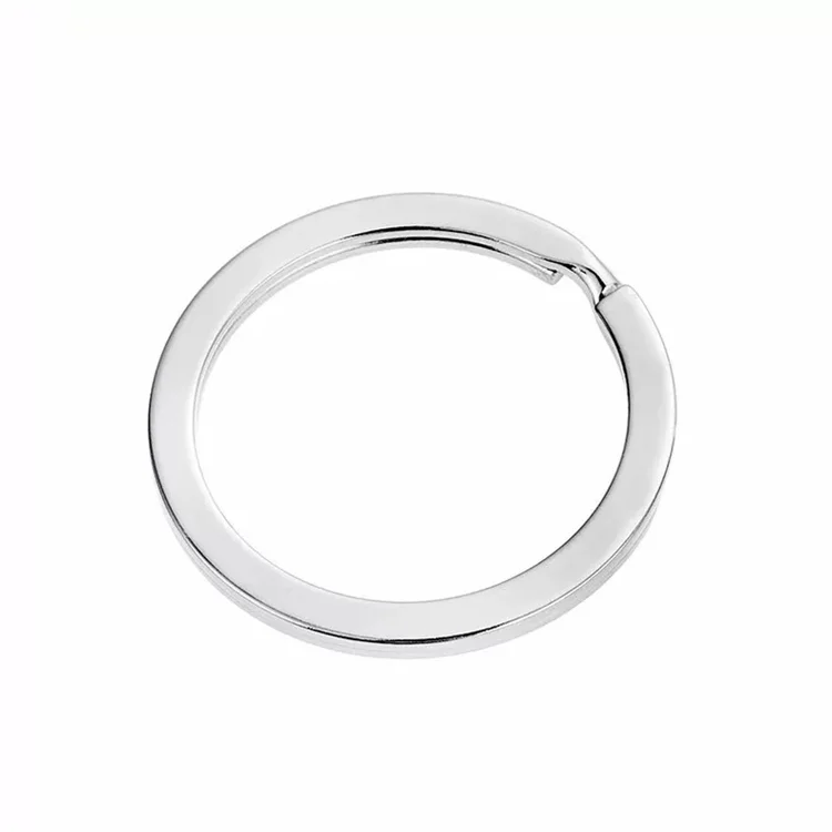 2024 12mm -38mm Metal Circle Round O Ring Flat Split Key Ring for Keychains