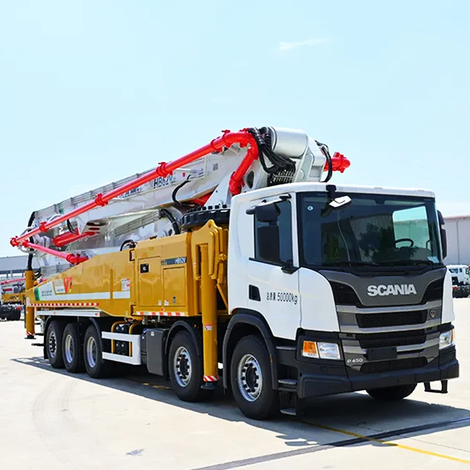 37m 46m Pump Truck Hydraulic System Truck-Mounted Concrete Boom Pump Used Concrete Pump Truck