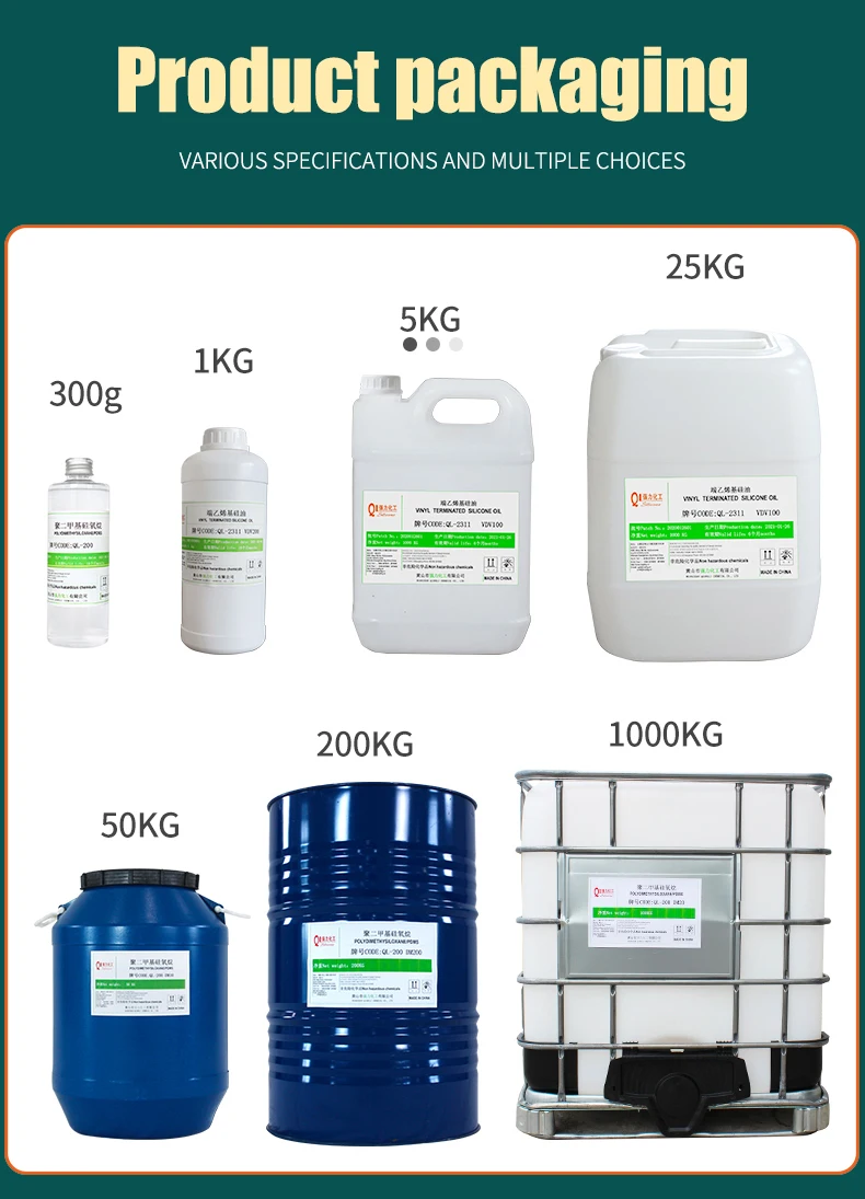 QL завод высокой чистоты die Электрический жидкости силиконовое масло от 5 cst до 1000 cst серии