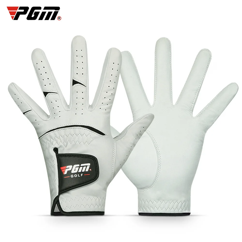 PGM ST025 custom logo premium cabretta leather golf gloves sheepskin leather men golf gloves
