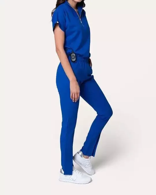 Fashionable Design Zipper Front Hospital Uniforms Medical Scrub Jackets Uniform For Women