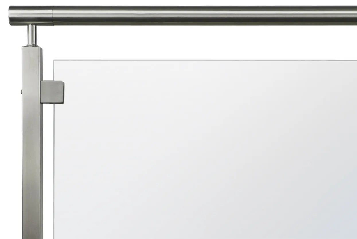 Balcony staircase steel glass railing designs