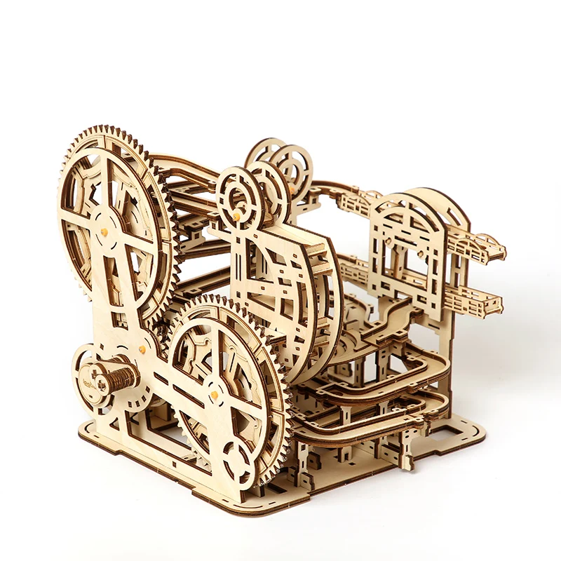 Amazon supplier OEM high cost-effective DIY Marble Maze Toys 3d Wood Car Puzzle box custom 3d puzzle