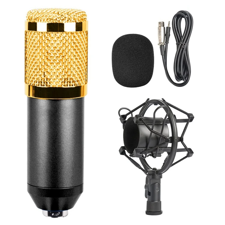 Online chatting wired 3.5mm studio kit with shock mount bm800 condenser for live broadcast show sound recording microphone