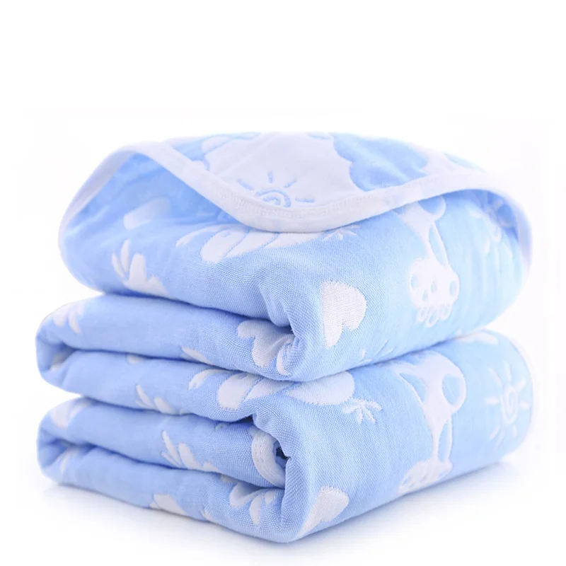 Organic Baby Towels 100% Cotton Muslin Baby Absorbent Towel