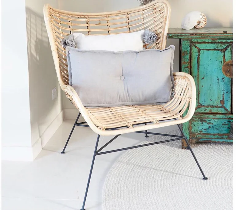 High quality Natural rattan chair home furniture European Style Curvy Leisure chairs other home furniture