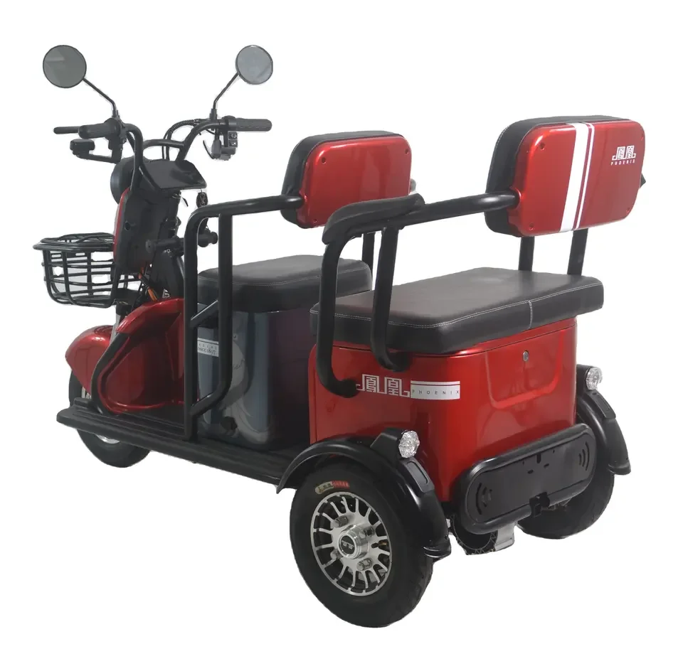 High Quality Electric  Three Wheel Motorized Driving Type Tricycle Popular 12T 600W Electric Tricycle