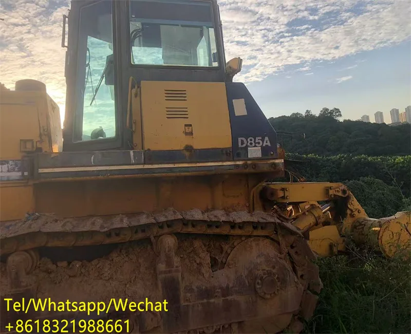 Сделано в Японии Подержанный бульдозер Komatsu D85A-21 хорошем состоянии и более низкие рабочие часы