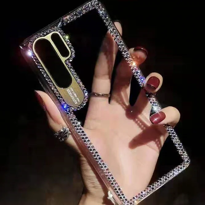 3D Handmade Crystal Clear Bling Diamonds Mobile Phone Case For Xiaomi Huawei P20 Lite Plus/P30 Lite Pro Case