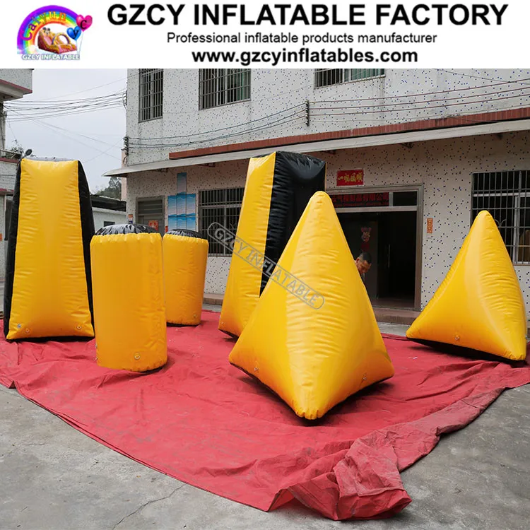 inflatable paintballgun paintball inflatable paintball field on hot sale