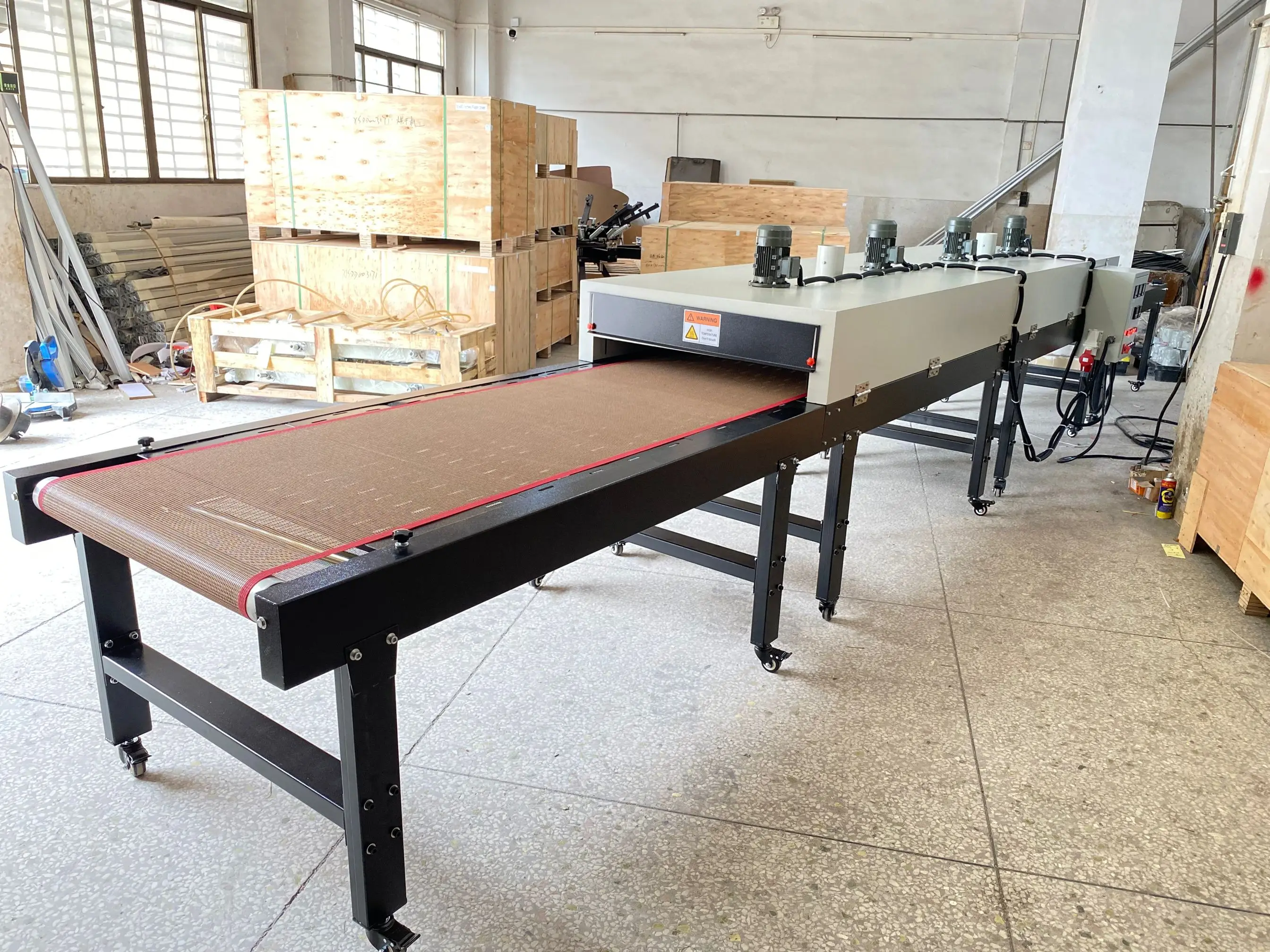 Infrared Drying Tunnel / Conveyor Drying Tunnel / Tunnel Dryer For Screen Printing