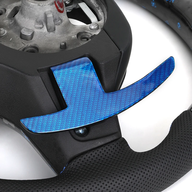 Half Perforated Leather Forged Carbon LED Steering Wheel for BMW G Series G11 G12 G20 G21 M3 G80 G81 M4 G82 G83 G30 G31 G32 G01