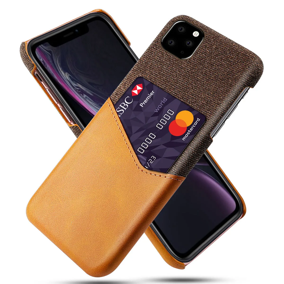 Geili Oem Custom Luxury Leather Phone Carcasa Protective Cover With Card Slot Casing For Iphones 13 14 pro
