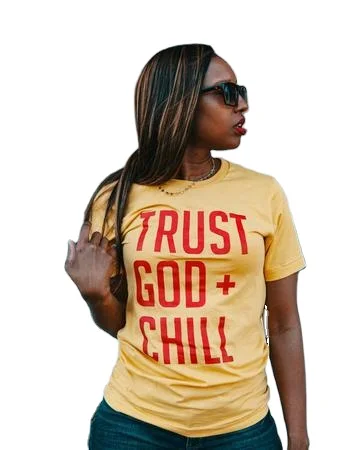 Trust God + Chill O-Neck T-Shirt Tee