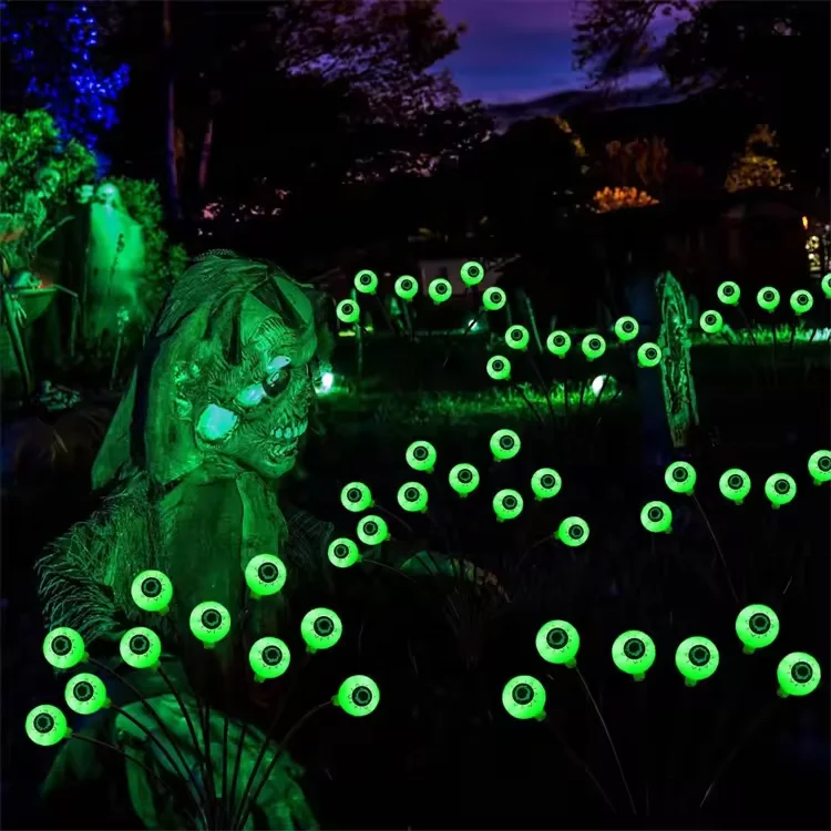 Howlighting Solar Led eyeball Fairy String Outdoor Festoon Waterproof Garland Pumpkin Night Light Christmas Garden Path Lamp