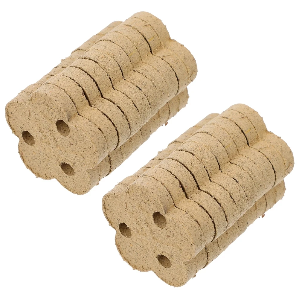 20pcs Three Hole Chinese Medicine Smokeless Mugwort Herb Wormwood Moxa Cake