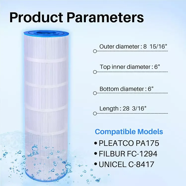 Replacement for Intex D Best Way VI pool water filter cartridge compatible for swimming hot tubs home small swimming pool filter