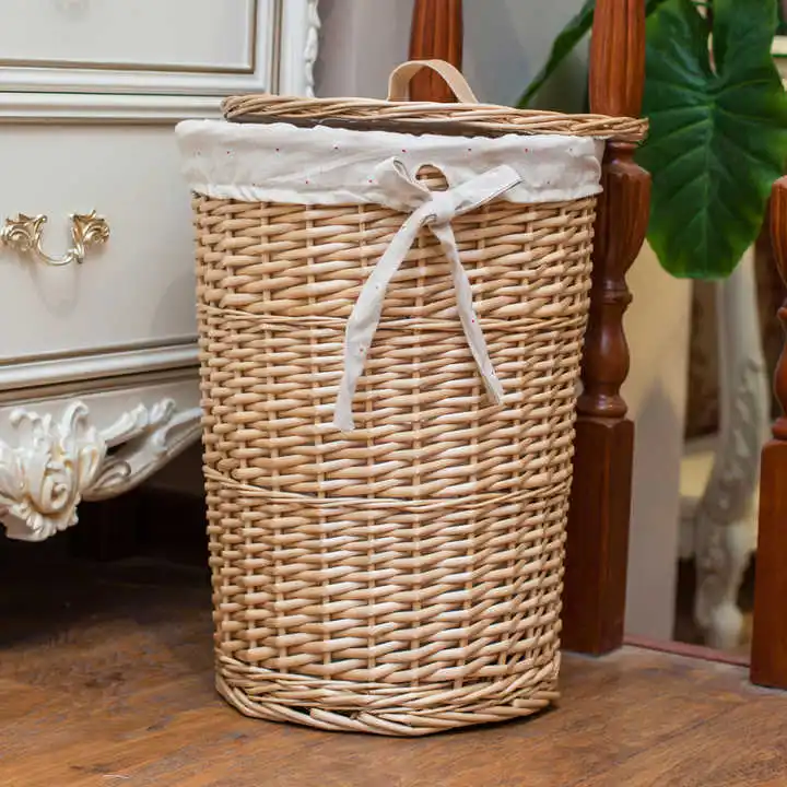 High Quality Handcraft Wicker Baskets Storage Wicker Laundry Basket