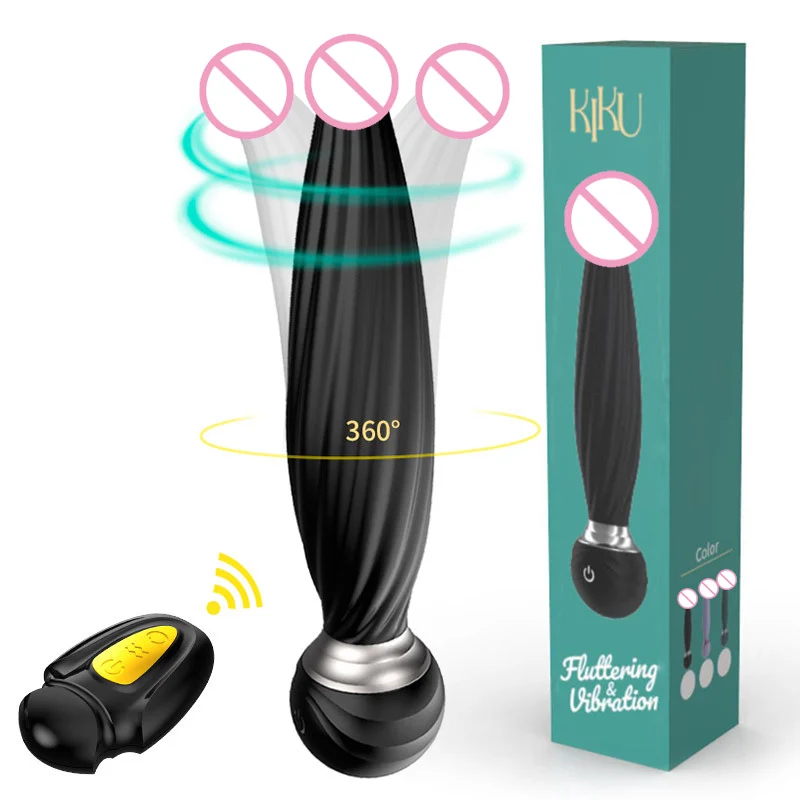 Remote control cone-shaped 7 mode vibrating anal plug