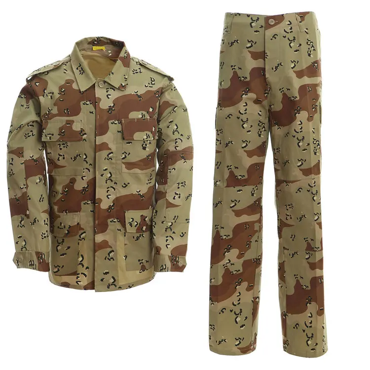 
New Style Good Price Desert Camo 6 Color BDU Military Tactical Uniform 