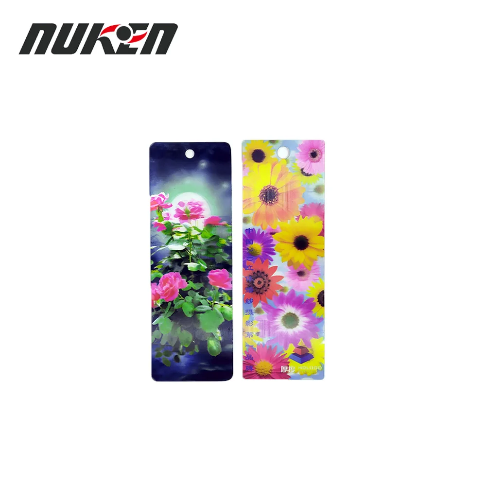 3D lenticular anime bookmark with tassel
