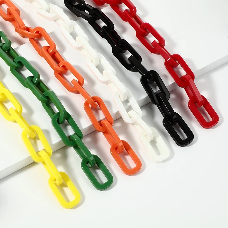 High Quality Custom Transparent Adjustable Acrylic Chunky Handbag Chain Hand Shoulder Strap for Purse-Plastic Buckle for Gift