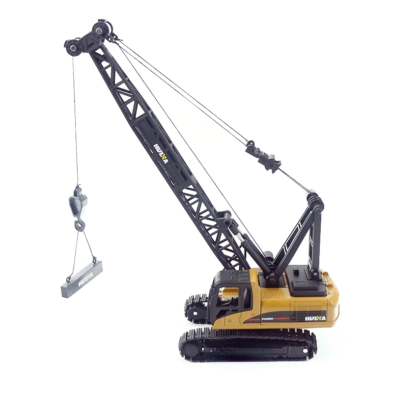 HUINA 1811 1:50 Multi-functional engineering car boy birthday toy ornaments alloy crane model static construction truck series
