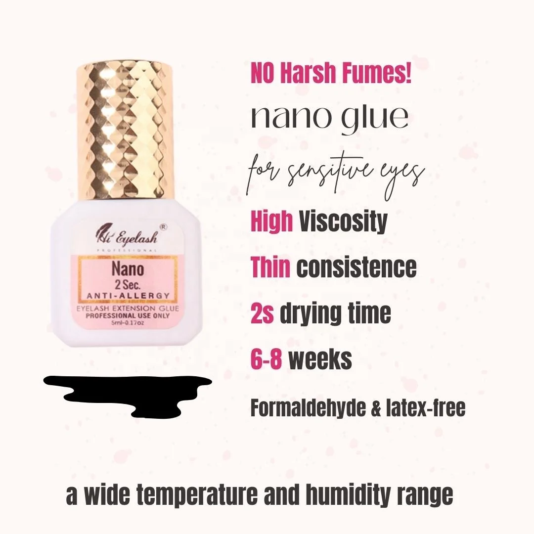 hieyelash Korean False Waterproof Private Label Mink Wholesale Mini Individual Lashes Glue For Lash Eyelashes Extension