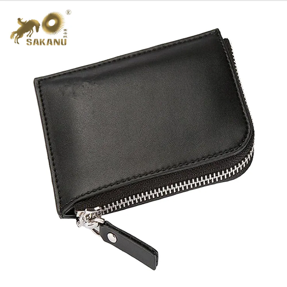 Zipper Around Organ Card Holder PU Leather change holder