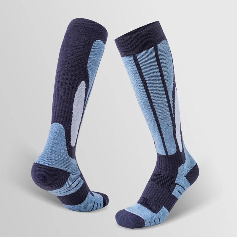 Fashion Design Trekking Thermal Merino Wool Crew Hiking Mens Stripe Work Socks