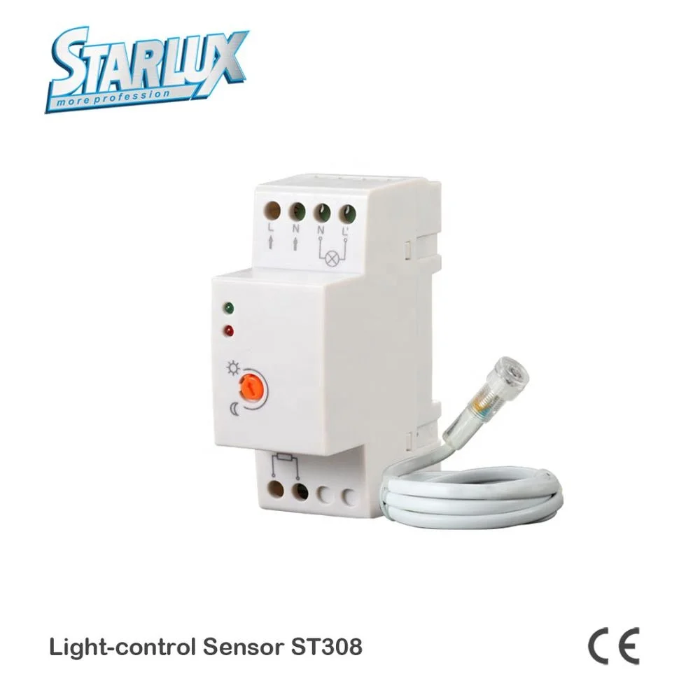 3 Years Warranty IP65 Waterproof Mini Grey 20A ST308 photocell light control sensor  day night on off  switch 220V