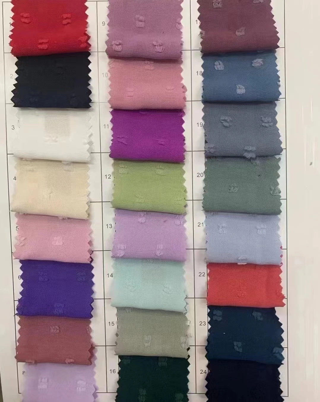 NO MOQ 100%Polyester Cey Crepe Fabric Stretch Dyed Cut Flower Jacquard Fabric