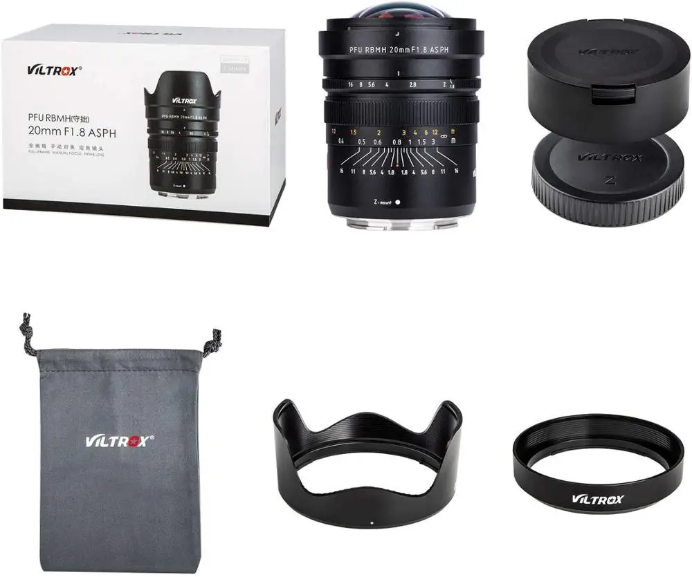 Viltrox 20mm f/1.8 Wide-Angle Full Frame Manual Focus Prime Black  Lens for Sony E-Mount  Manual Focus