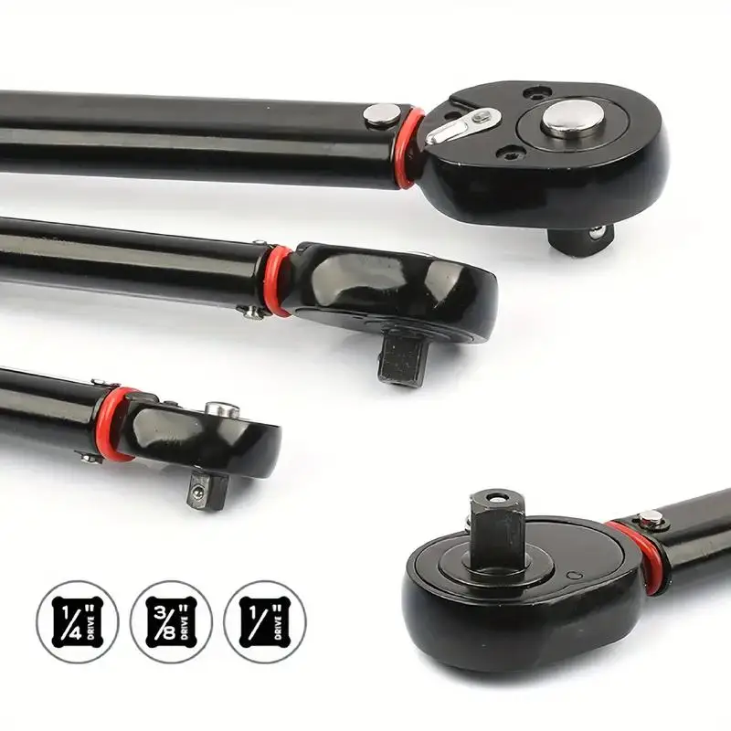 Color Customized 11pcs Torque Wrench Bit Socket Set 1/4' 3-33nm Bike Repair Tool Kit Hand Tool Box