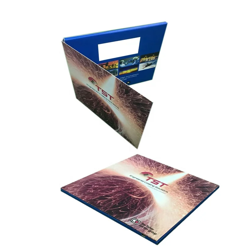 Custom Private Brand 7.0 Inch Lcd Business Video Brochure Greeting Card Electronic Catalog