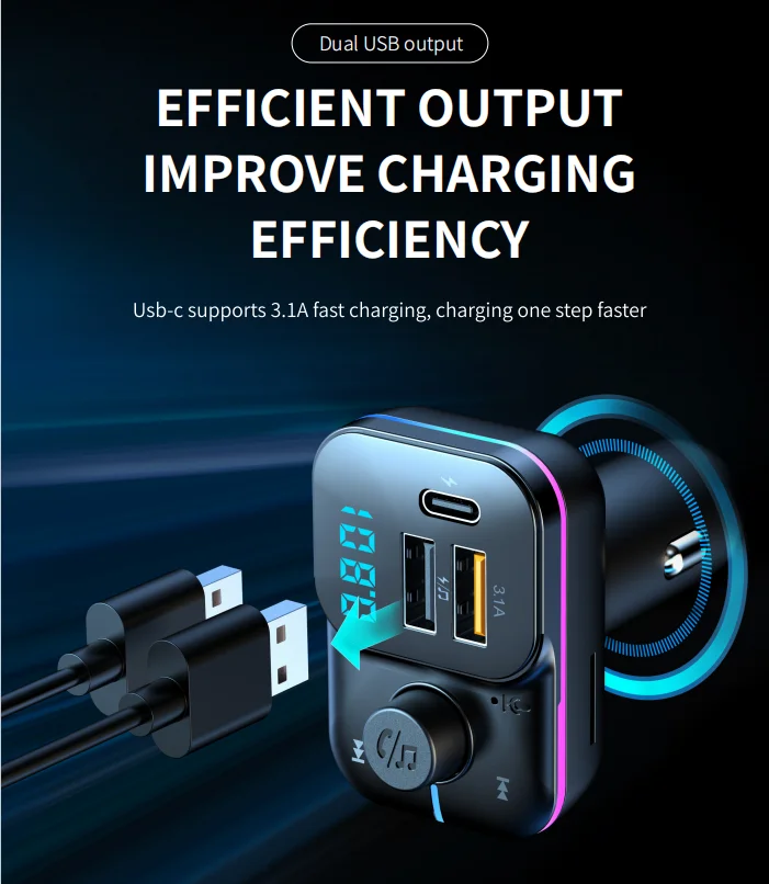 Factory directly bluetooth car fm transmitter mp3 player bluetooth for car amplifier mp3 player