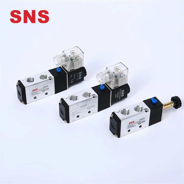 Manufacture Low Price Pneumatic Control Element 4v110 4v210 4v410 4v310 4v Series Solenoid Valve