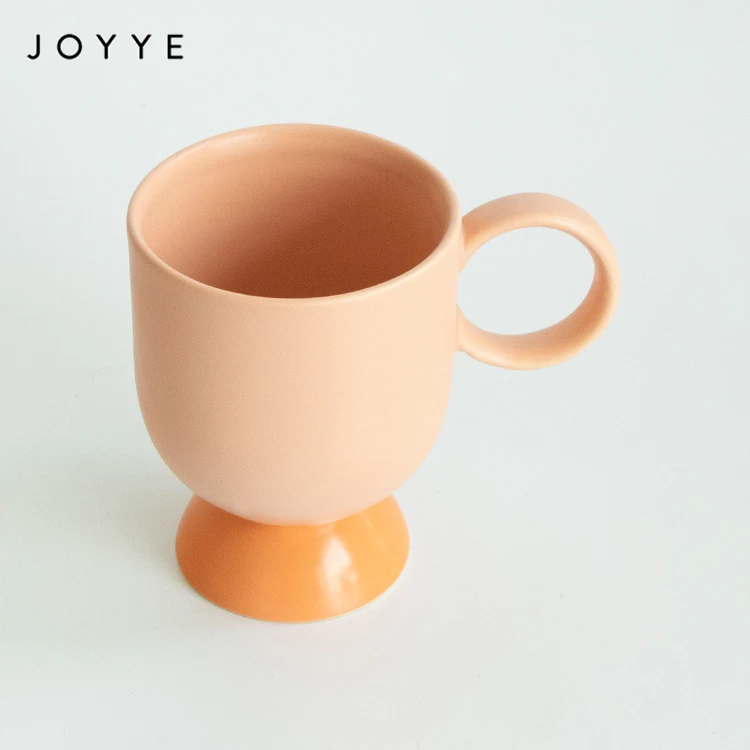Joyye Oem Modern Creative Ceramic Coffee Mug Stoneware Tea Mug With Stand