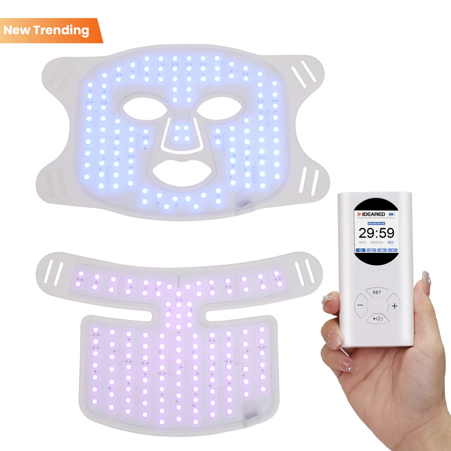 Ideatherapy medical-grade silicone TLM200-H mask with 7 lighting mode 3 in 1 chips led face mask for Skincare