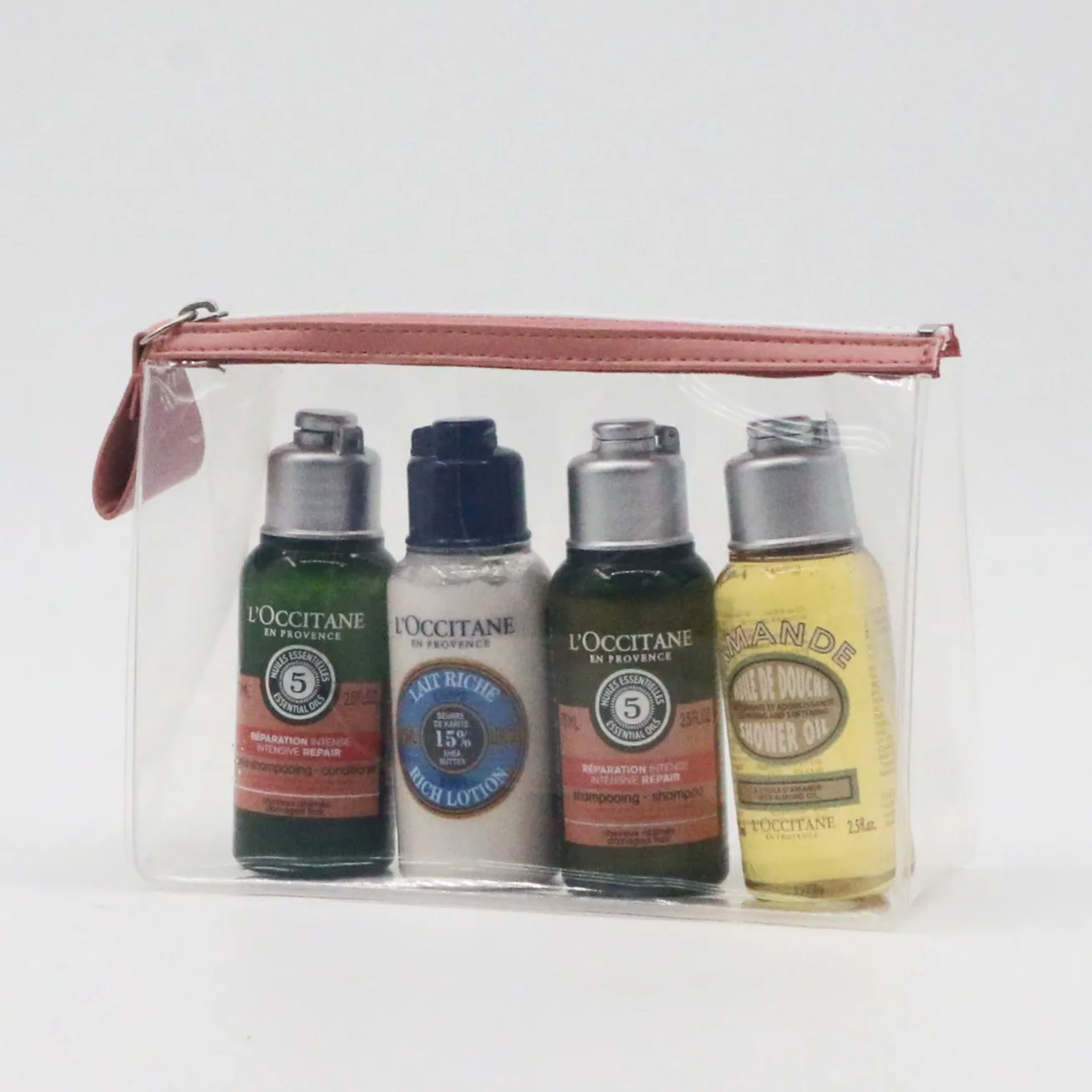 Wholesale Clear Zipper Cosmetic Bag Minimalist Design Transparent Biodegradable TPU Waterproof Makeup Pouch