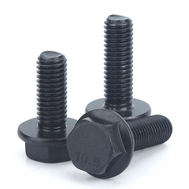 Zinc Plating ASME B18.2.1 ASME B18.6.3 ASTM A307 Grade 8.8 10.9 12.9  a B M6 M8 M10 M12 M14 Hex Flange Bolt