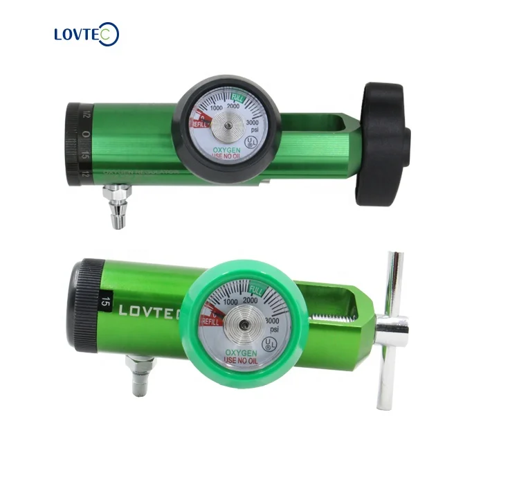 Lovtec DANYANG AIRTECH USA USE  ATTJ-1 Read To Stock Click style Oxygen Regulator CGA870 adjustable cylinder regulator