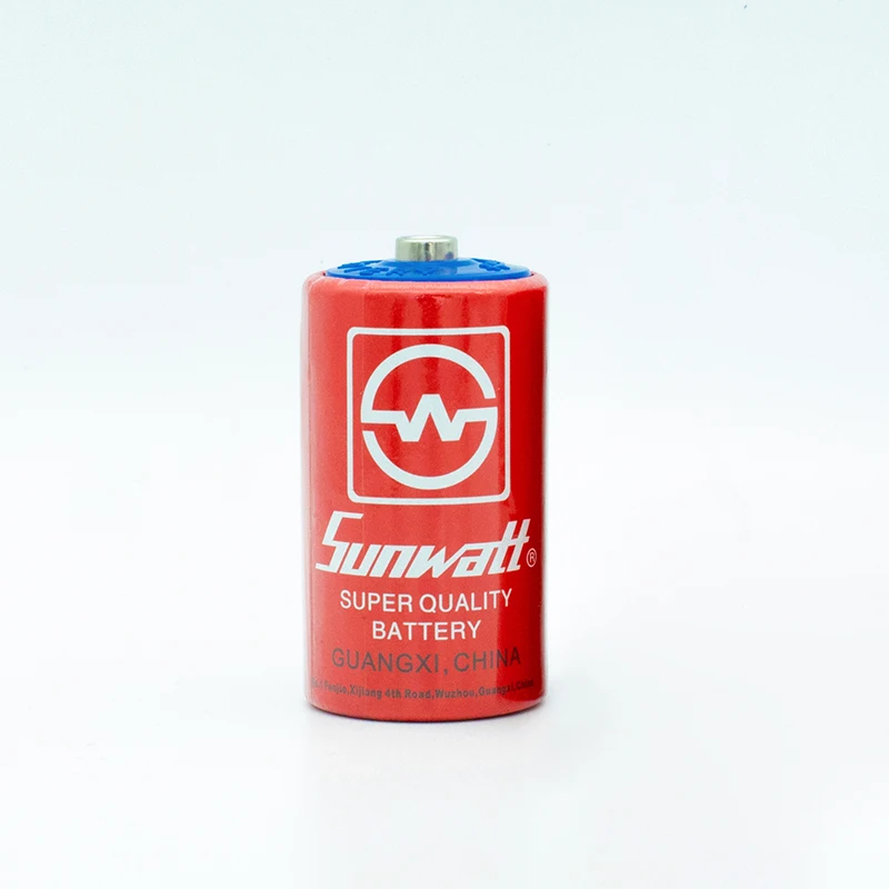 SUNWATT R20s PVC Large Size Dry Carbon Zinc Battery Primary Dry Battery of R20 Size D