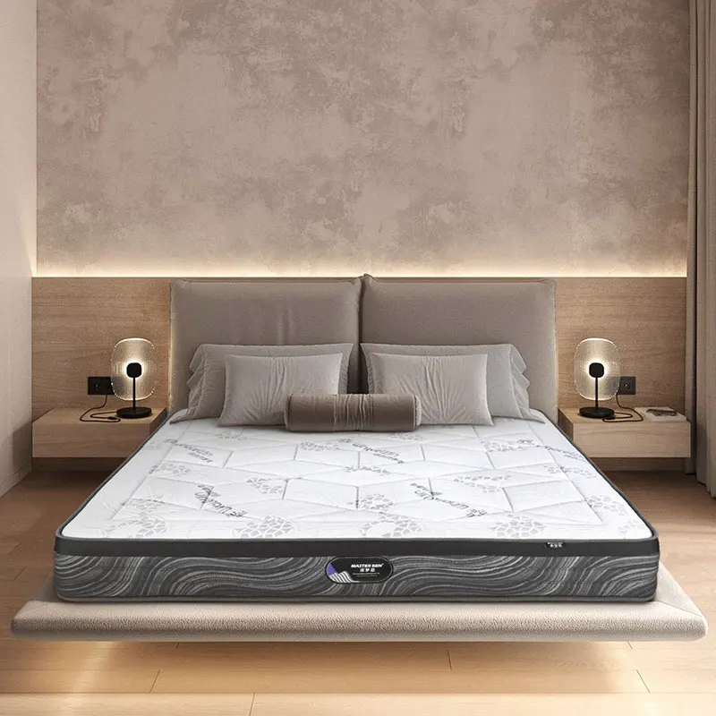 Environmentally Friendly Non-fluorescent Breathable 3D Fabric Queen King Double Size Mattress Pocket Spring Vacuum Compression