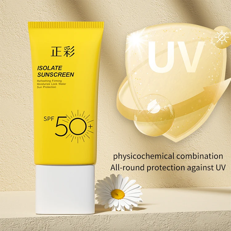 OEM Wholesale Face cream Natural Organic Body and Face Sunblock Spf50 Moisturizing Sunscreen lotion