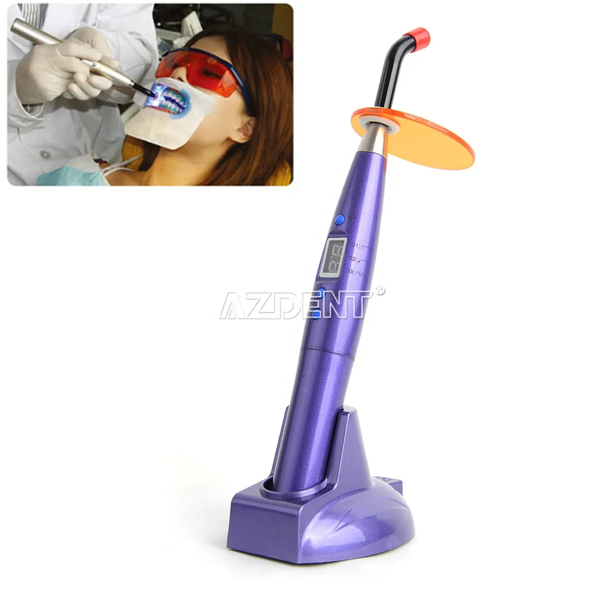 
AZDENT Dental Colorful LED Curing Light Lamp 