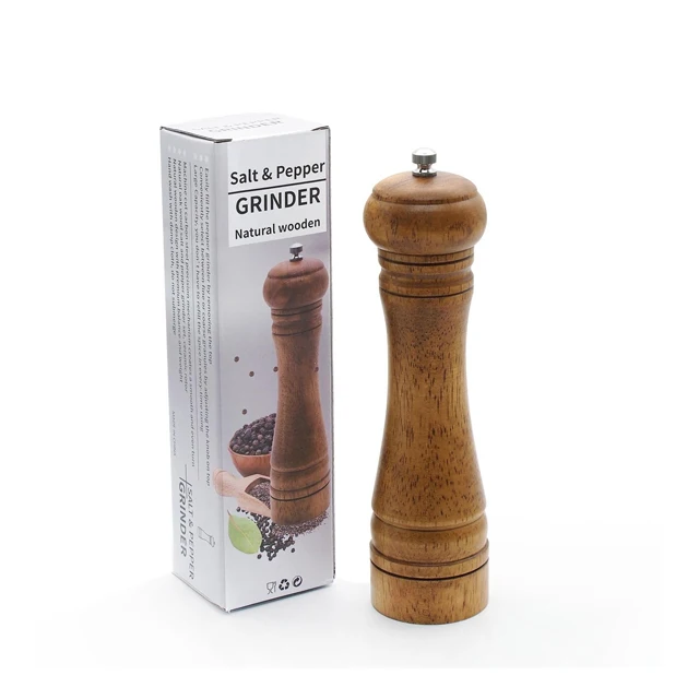 High quality ancient oak wood salt and pepper shakers mill pepper grinder