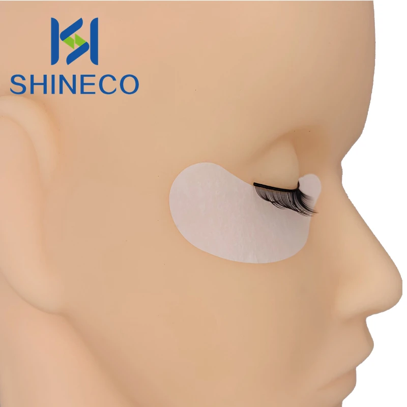 Factory Private logo Self Adhesive  OEM Collagen Gel wet eye pads under eye pads for eyelash extensions Leaf shape