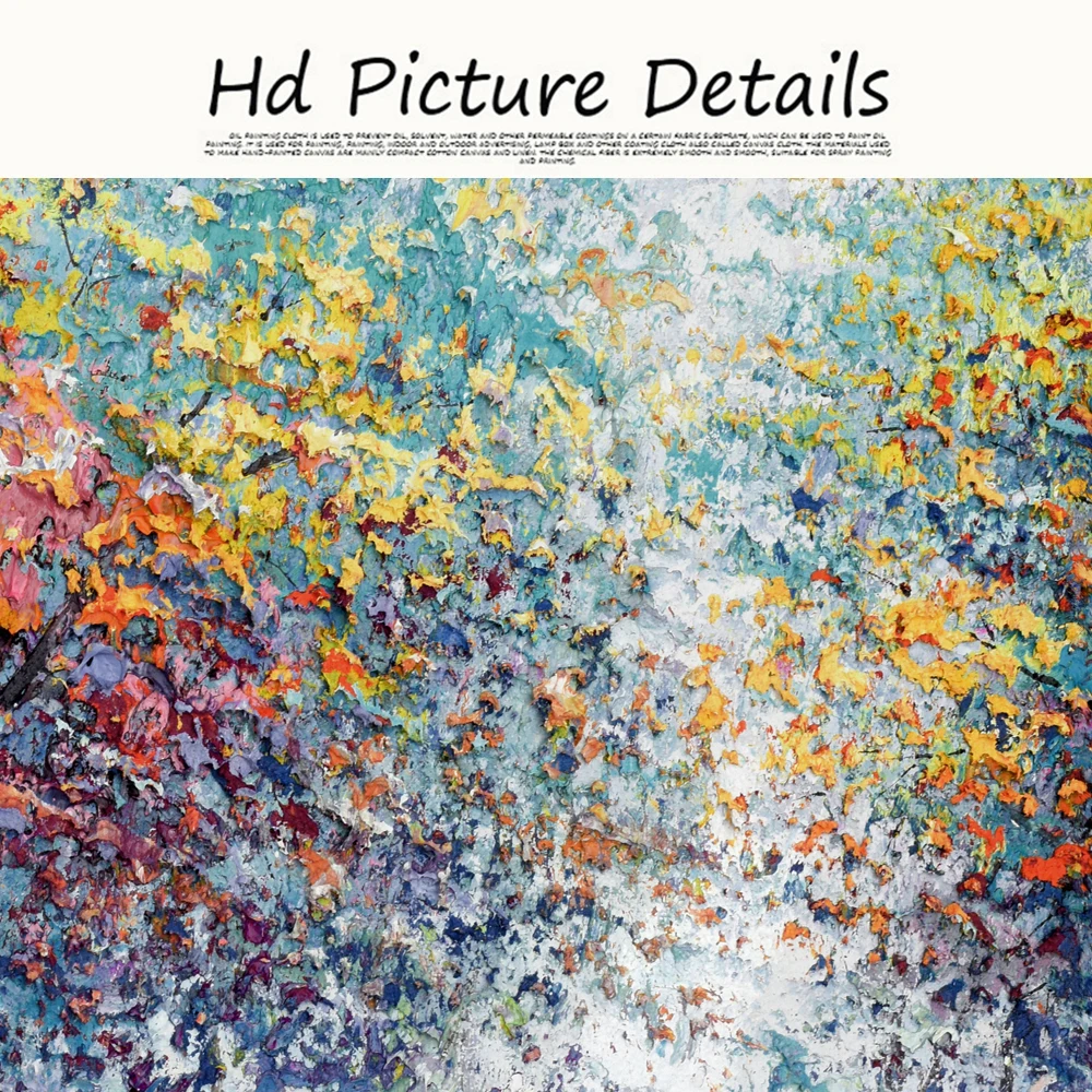 Abstract Colorful Tree Painting Prints And Posters On Canvas Modern Landscape Wall Art Picture